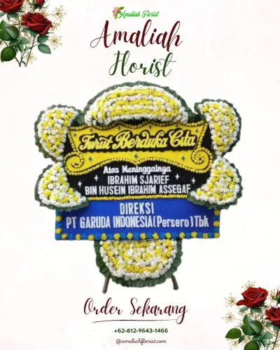 Papan Bunga Duka di Tambakboyo Tuban